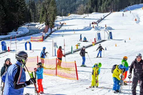 Zauberteppich, Kinderskiland und Anfängerhang – Gosau am Dachstein (AUT)