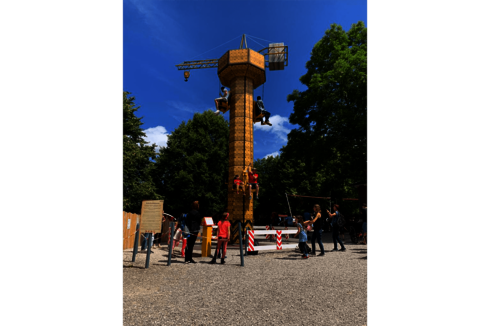 Hoch hinaus mit dem Traumland-Kran!