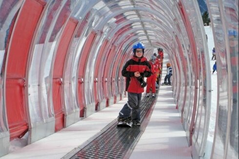 Piane di Mocogno (IT): Das längste überdachte Förderband in der Region Emilia Romangna bewähr