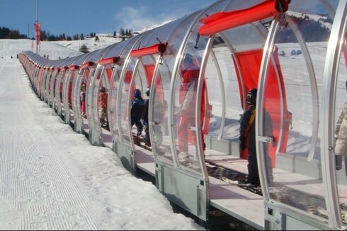 Der längste Sunkid Zauberteppich der Schweiz in Savognin